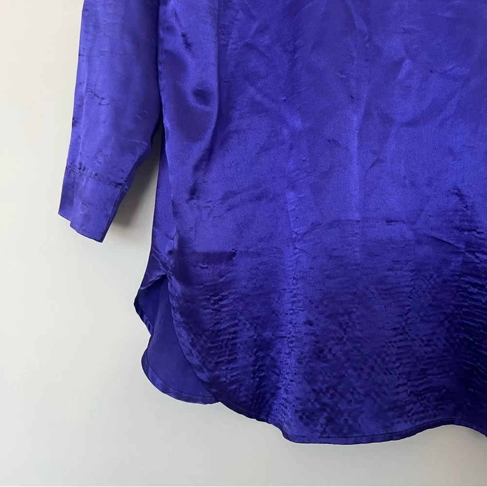 Victoria's Secret Gold Label Purple Satin Nightgown